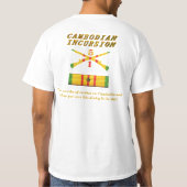 1/5th歩兵のカンボジアの侵入のワイシャツ tシャツ (裏面)