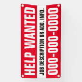 1.6インチx 3救済チバナー 横断幕 (縦)