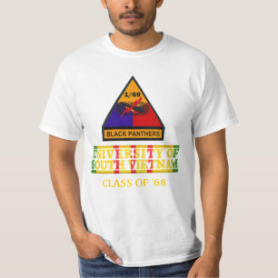 1/69th南ベトナムのワイシャツの装甲大学 tシャツ
