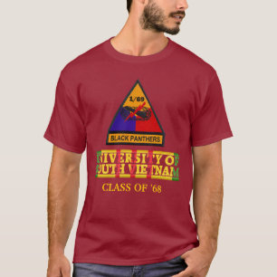 1/69th南ベトナムのワイシャツの装甲大学 tシャツ
