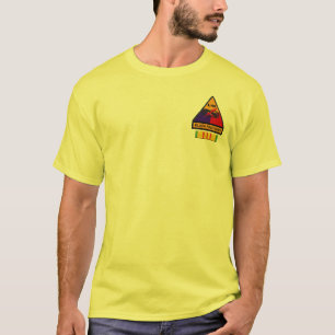 1/69th装甲ブラックパンサーの部分的なパッチShi Tシャツ