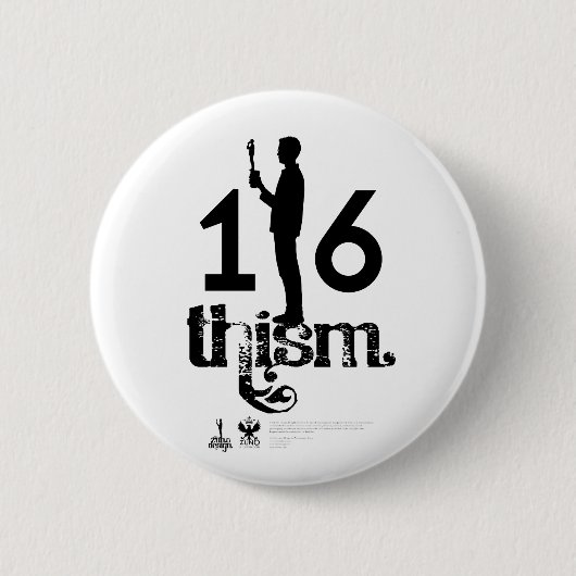 1/6thism_Logo_01 缶バッジ (正面)