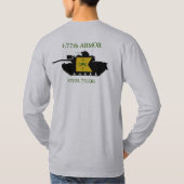 1/77th装甲鋼鉄トラM48A3 Guidonのワイシャツ Tシャツ (裏面)