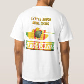 1/77th装甲M48A3 Patton運転者のワイシャツ Tシャツ (裏面)