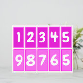 1 ～ 9の数値で数十のペアを練習（ピンク） (スタンド正面)