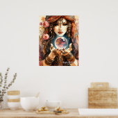 *~* 1 A100サイコリーダジプシークリスタルポール ポスター (キッチン)