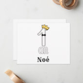 1 an – イデカドー・アニバーサール・ガルソン ノートカード (正面/裏面インサイチュ)