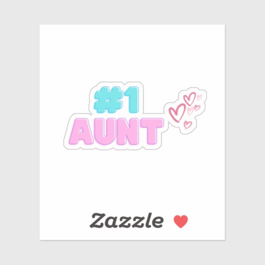 #1 Aunt Sticker シール (シート)