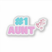 #1 Aunt Sticker シール (正面)
