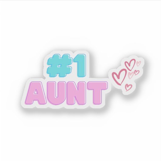 #1 Aunt Sticker シール (正面)