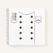 #1 Baker/Minecraft Fondant Cookbook Journal ノートブック (正面)
