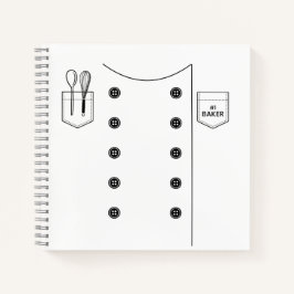 #1 Baker/Minecraft Fondant Cookbook Journal ノートブック