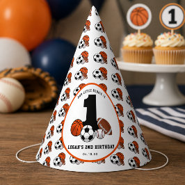 1 Ball スポーツ テーマ 男の子 1歳の誕生日 パーティーハット