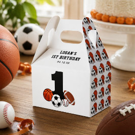 1 Ball スポーツ テーマ 男の子 1歳の誕生日 フェイバーボックス
