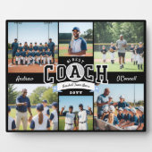 #1 Best Coach Team Photo Collage Appreciation Gift フォトプラーク (正面)