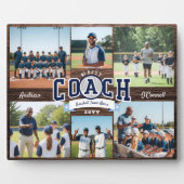 #1 Best Coach Team Photo Collage Appreciation Gift フォトプラーク (正面)
