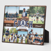 #1 Best Coach Team Photo Collage Appreciation Gift フォトプラーク (側面)