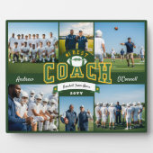 #1 Best Football Coach Photo Appreciation Gift フォトプラーク (正面)