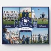 #1 Best Football Coach Photo Appreciation Gift フォトプラーク (正面)