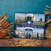 #1 Best Football Coach Photo Appreciation Gift フォトプラーク (側面)