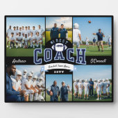 #1 Best Football Coach Photo Appreciation Gift フォトプラーク (正面)