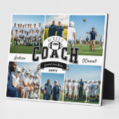 #1 Best Football Coach Photo Appreciation Gift フォトプラーク (側面)