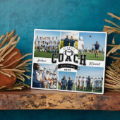 #1 Best Football Coach Photo Appreciation Gift フォトプラーク (側面)