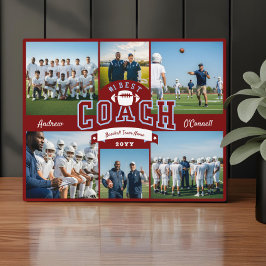 #1 Best Football Coach Photo Appreciation Gift フォトプラーク