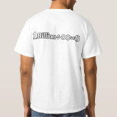 1 Billion ÷ Infinity = 0 数学Tシャツ | おもしろ数学 Tシャツ (裏面)