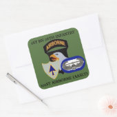 1 BN 26歩兵第101歩兵空中ステッカー スクエアシール (封筒)