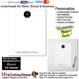 1 Business White Logo Letterhead Business Brand  レターヘッド