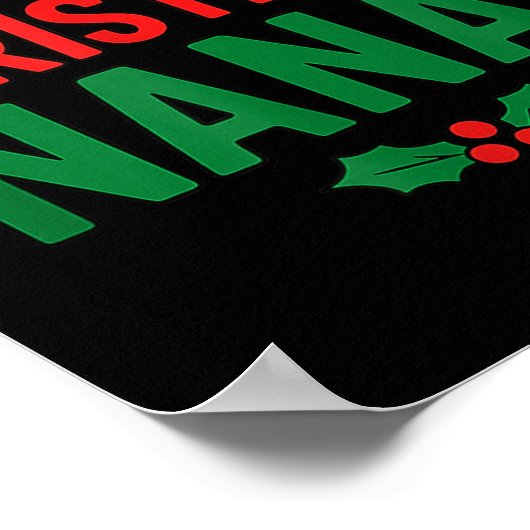 #1 Christmas Nana  ポスター (角)