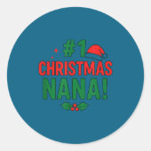 #1 Christmas Nana  ラウンドシール (正面)