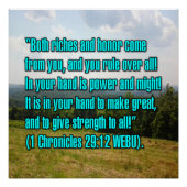 1 Chronicles 29:12 WEBU ポスター (正面)