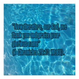 1 Chronicles 29:13 WEBU ポスター