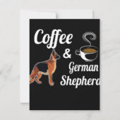 1 Coffe And German Shepherd 招待状 (正面)