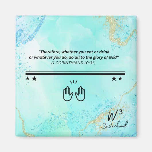 1 Cor 10:31 Magnet マグネット (正面)