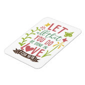 1 COR 16:18愛で行なうことを全て許しなさい マグネット (左側)