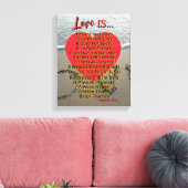 1 Corinthians 13 ウェディング 愛は忍耐強い キャンバスプリント (インサイチュ (リビング))