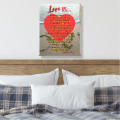 1 Corinthians 13 ウェディング 愛は忍耐強い キャンバスプリント (インサイチュ (寝室))