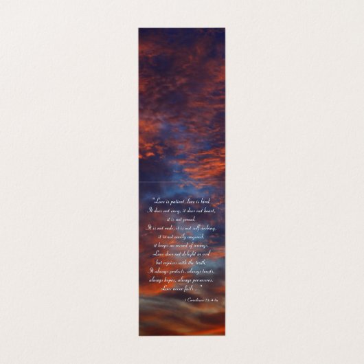 1 Corinthians 13; 感動的な4-8a | 名刺 (外部フラット)