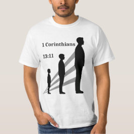 1 Corinthians 13:11 - All43による男への旅 Tシャツ