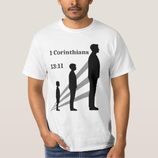 1 Corinthians 13:11 - All43による男への旅 Tシャツ
