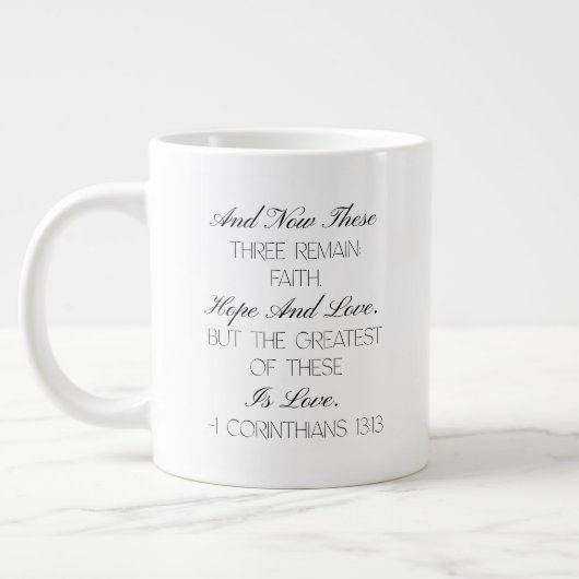 1 Corinthians 13:13 希望の聖書の言葉 マグ (左)