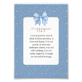 1 corinthians 13 4 5, love is patient love is kind フォトプリント           