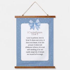 1 corinthians 13 4 5, love is patient love is kind 吊り下げ型タペストリー