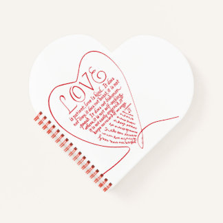1 Corinthians 13 4 7 Love Bible Verse with Photo ノートブック