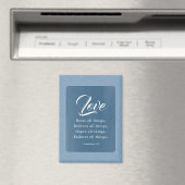 1 Corinthians 13:7 Love Bears All Things マグネット (インサイチュ (食洗機))