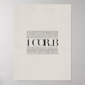 1 Corinthians 13, Chapter of Love, Bible Verse, Mo ポスター (正面)