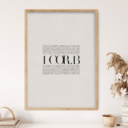 1 Corinthians 13, Chapter of Love, Bible Verse, Mo ポスター